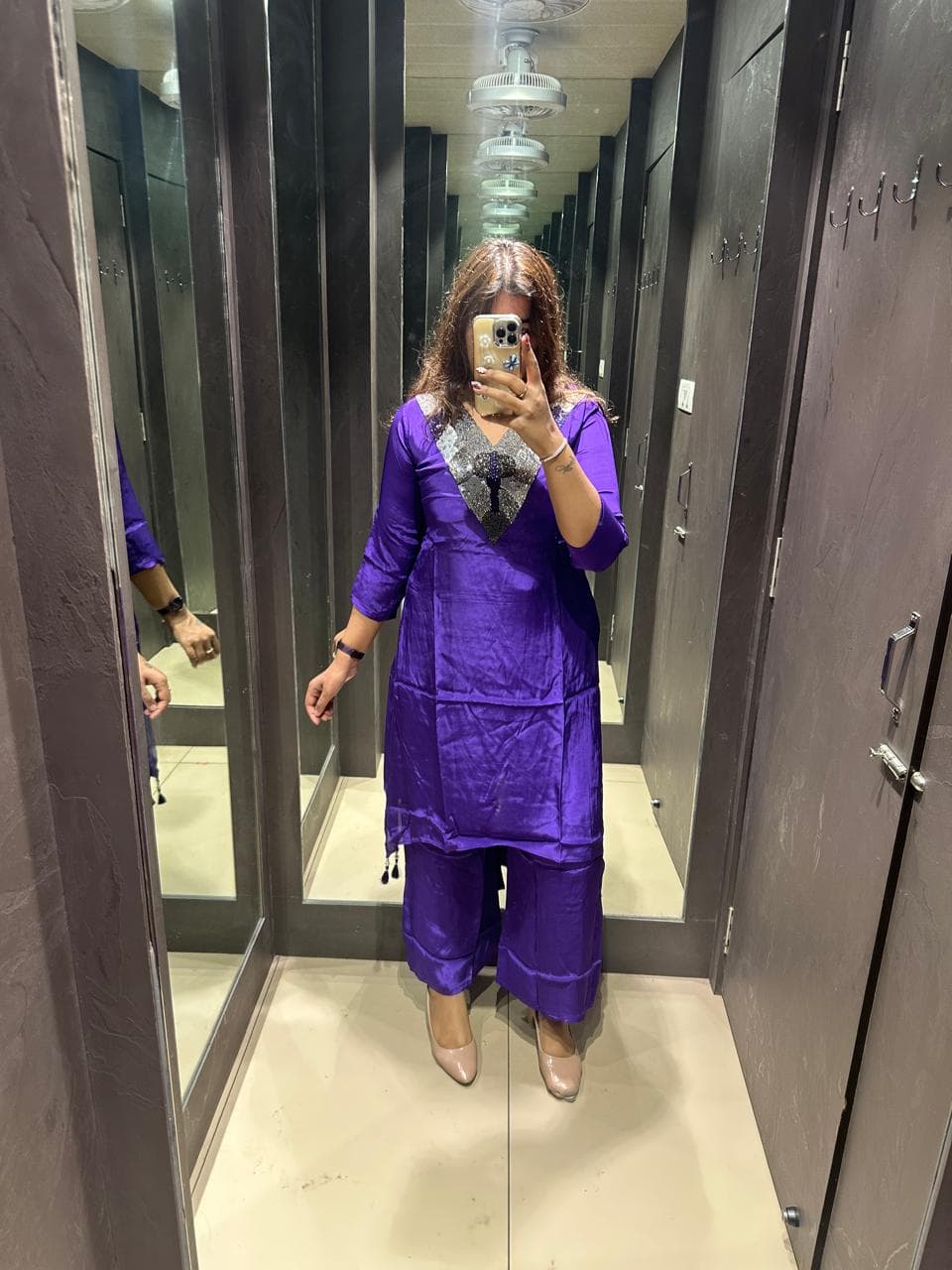 PURPLE PARTY WEAR COORD SET